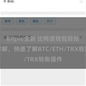 Bitpie全新 比特派钱包转账教程详解，快速了解BTC/ETH/TRX转账操作