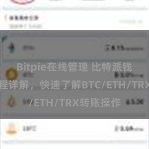 Bitpie在线管理 比特派钱包转账教程详解，快速了解BTC/ETH/TRX转账操作