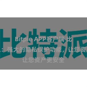 Bitpie APP客户端 比特派钱包：强大的隐私保护功能，让您资产更安全