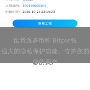 比特派多币种 Bitpie钱包：强大的隐私保护功能，守护您的资产