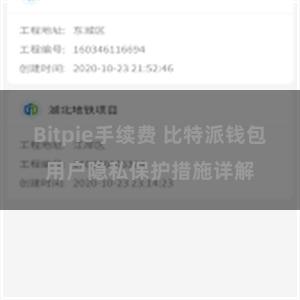 Bitpie手续费 比特派钱包用户隐私保护措施详解