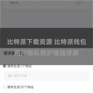 比特派下载资源 比特派钱包用户隐私保护措施详解