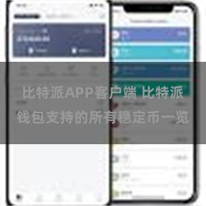 比特派APP客户端 比特派钱包支持的所有稳定币一览