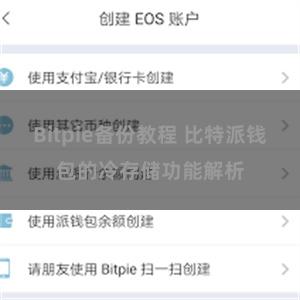 Bitpie备份教程 比特派钱包的冷存储功能解析