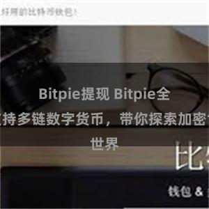 Bitpie提现 Bitpie全面支持多链数字货币，带你探索加密世界